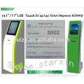 15/17/19 Inch LCD touch display ticket dispensering queue management display system